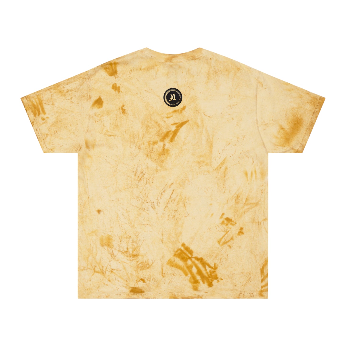 Love Ovah Hate Color Blast T-Shirt - Vibrant Tee for Casual Outings and Summer Gatherings.