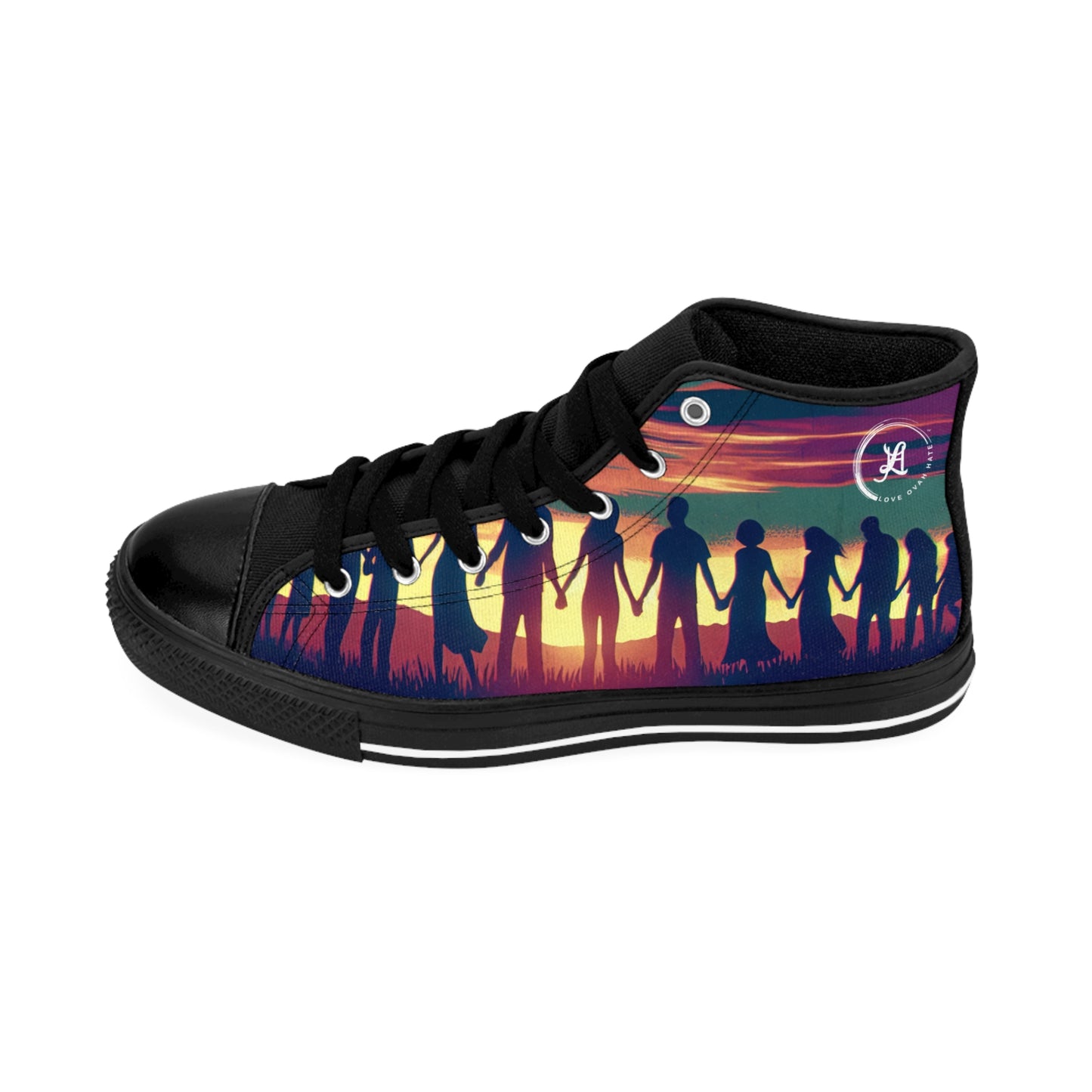 High-Top Sneakers Love Ovah Hate Collection