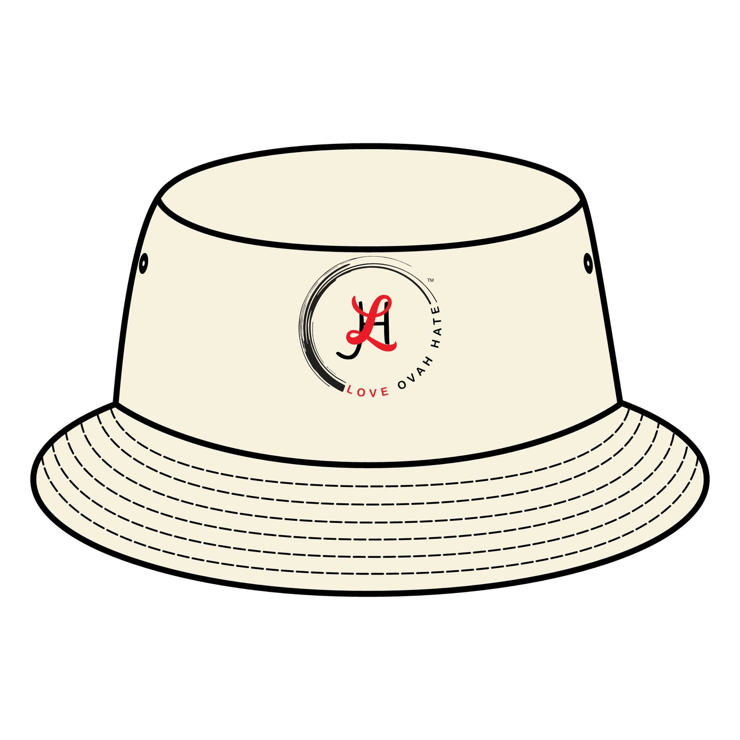 Bucket Hat - Love Ovah Hate Trendy Festival Sun Protection Accessory