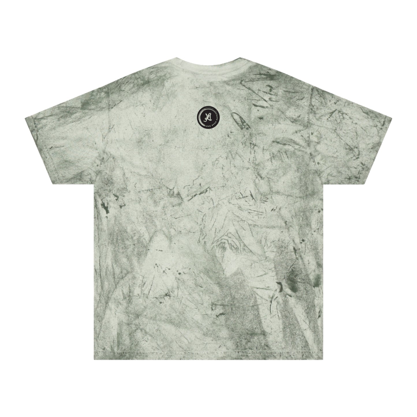 Love Ovah Hate Color Blast T-Shirt - Vibrant Tee for Casual Outings and Summer Gatherings.