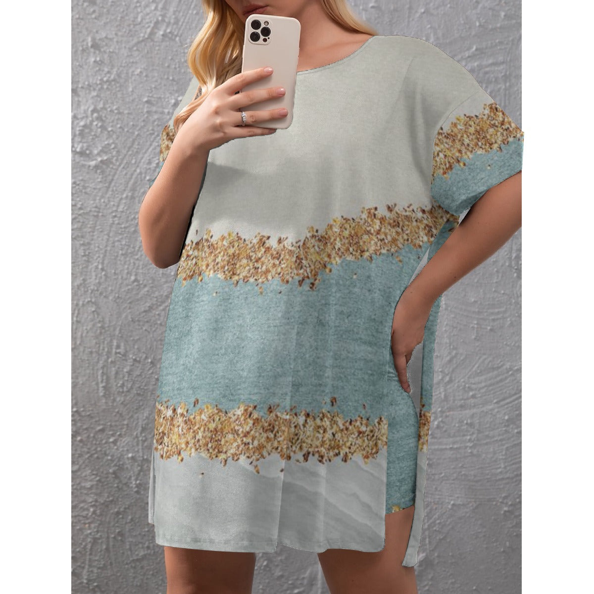 Love Ovah Hate Women's Oversized Shirt and Shorts Set Comfort Fit