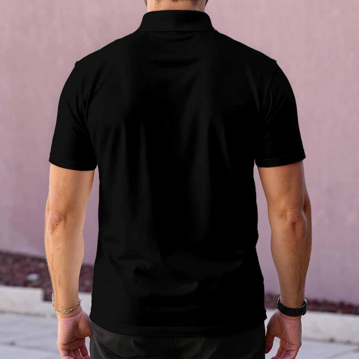 Love Ovah Hate Men's Classic Polo Collar Shirt