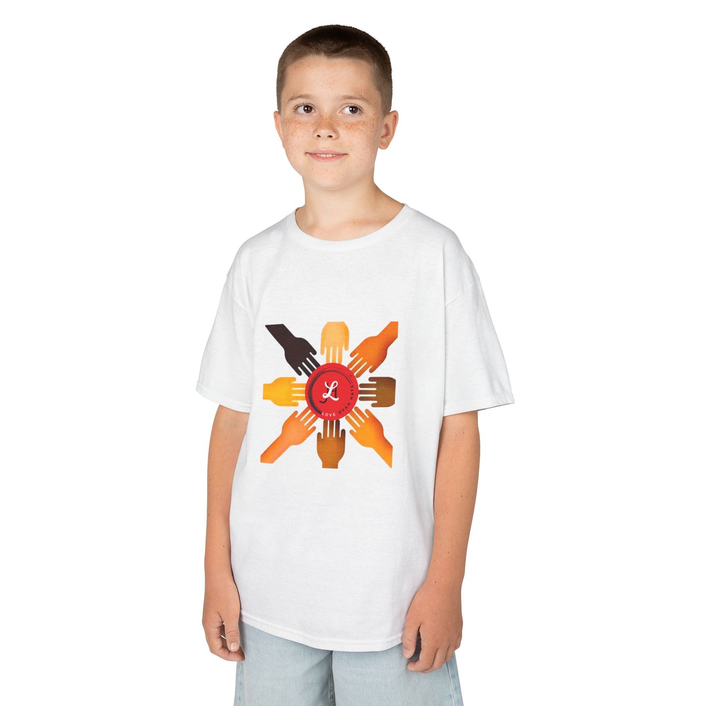 Unity Hands Kids Tee - Embrace Diversity in Style