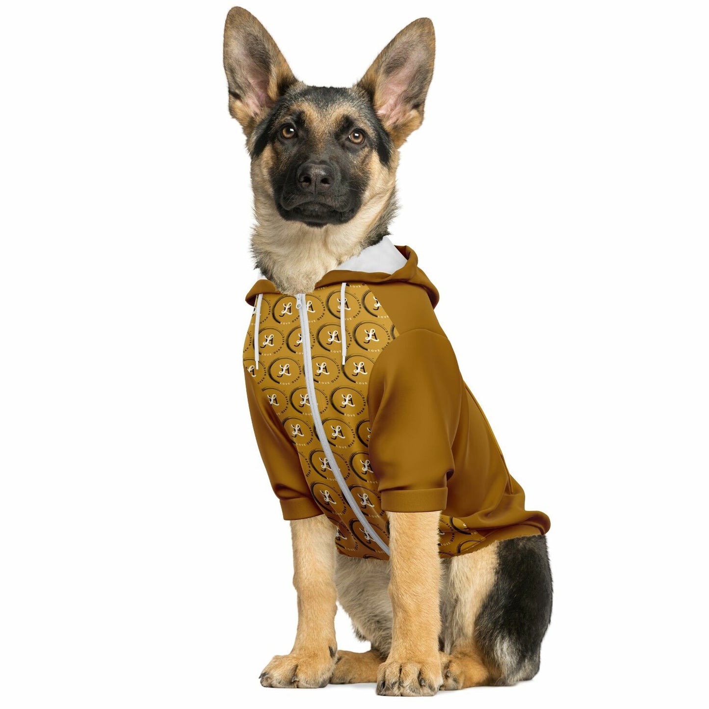 Trendy zip-up dog hoodie by L.O.H. for fashionable pups