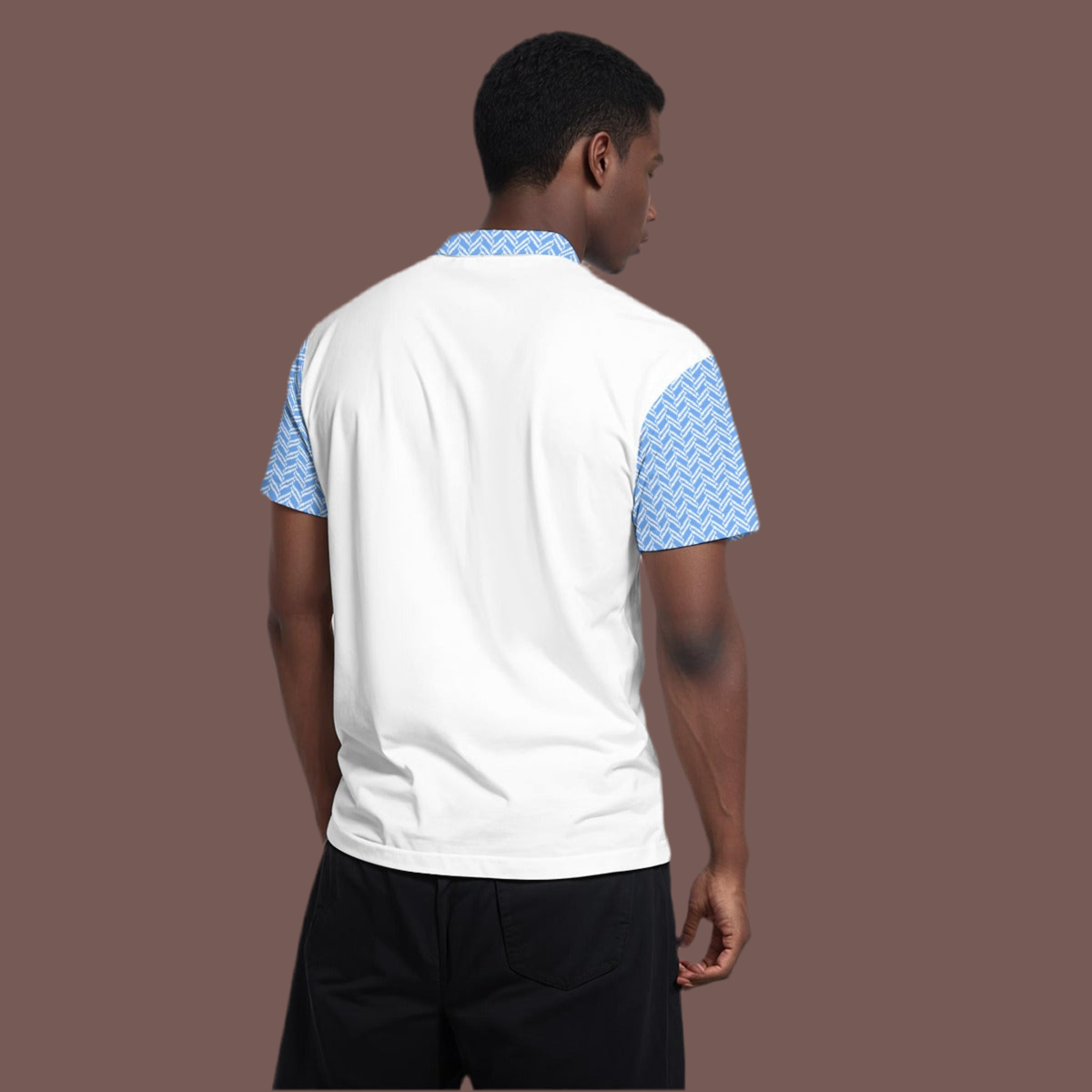 Love Ovah Hate Men's Classic Polo Collar Shirt