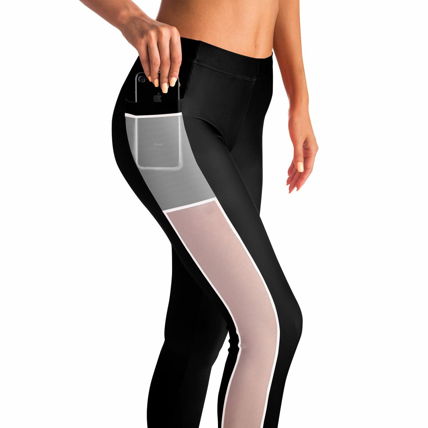 L.O.H. Mesh Pocket Legging with athletic fit and mesh accents