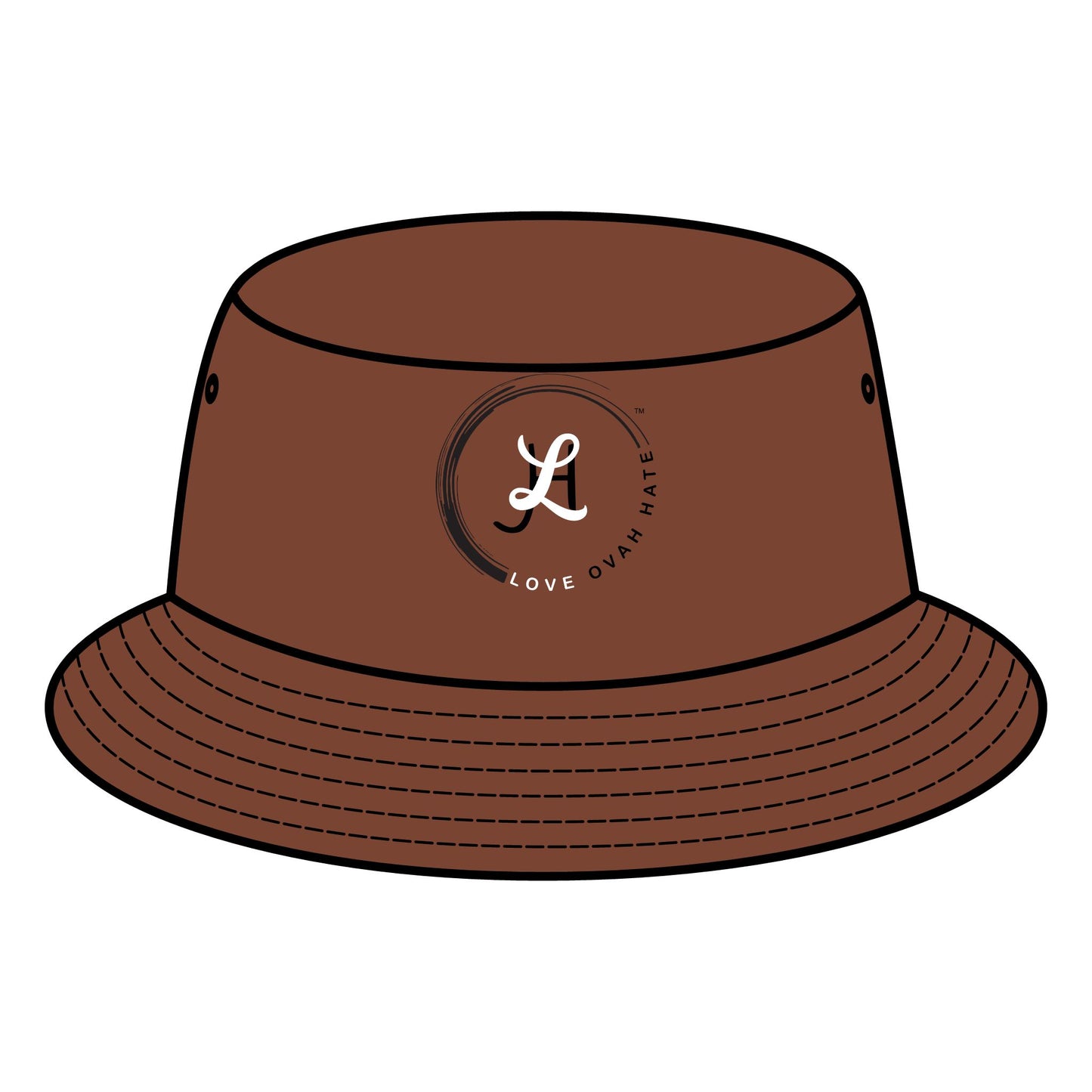 Bucket Hat - Love Ovah Hate Trendy Festival Sun Protection Accessory
