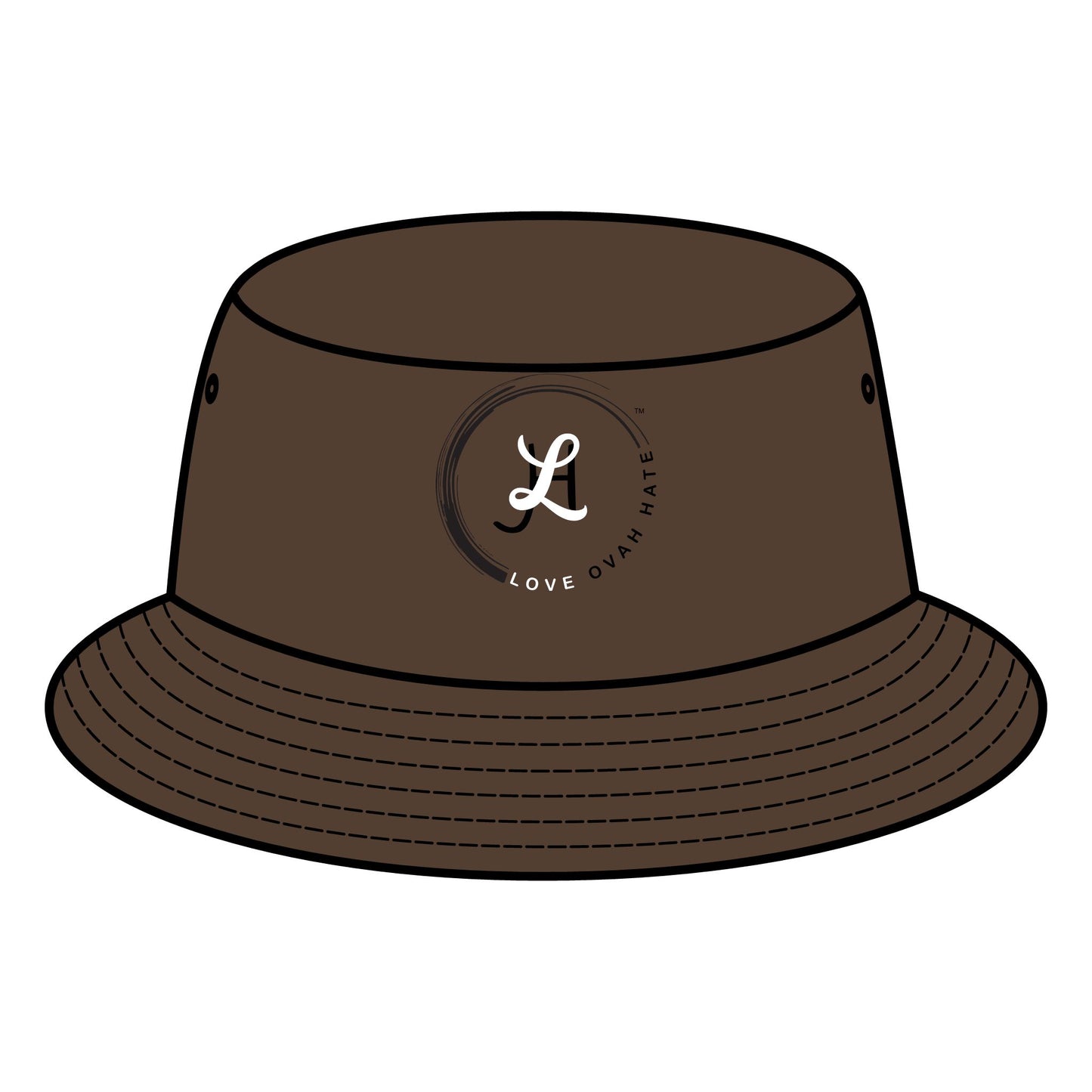 Bucket Hat - Love Ovah Hate Trendy Festival Sun Protection Accessory