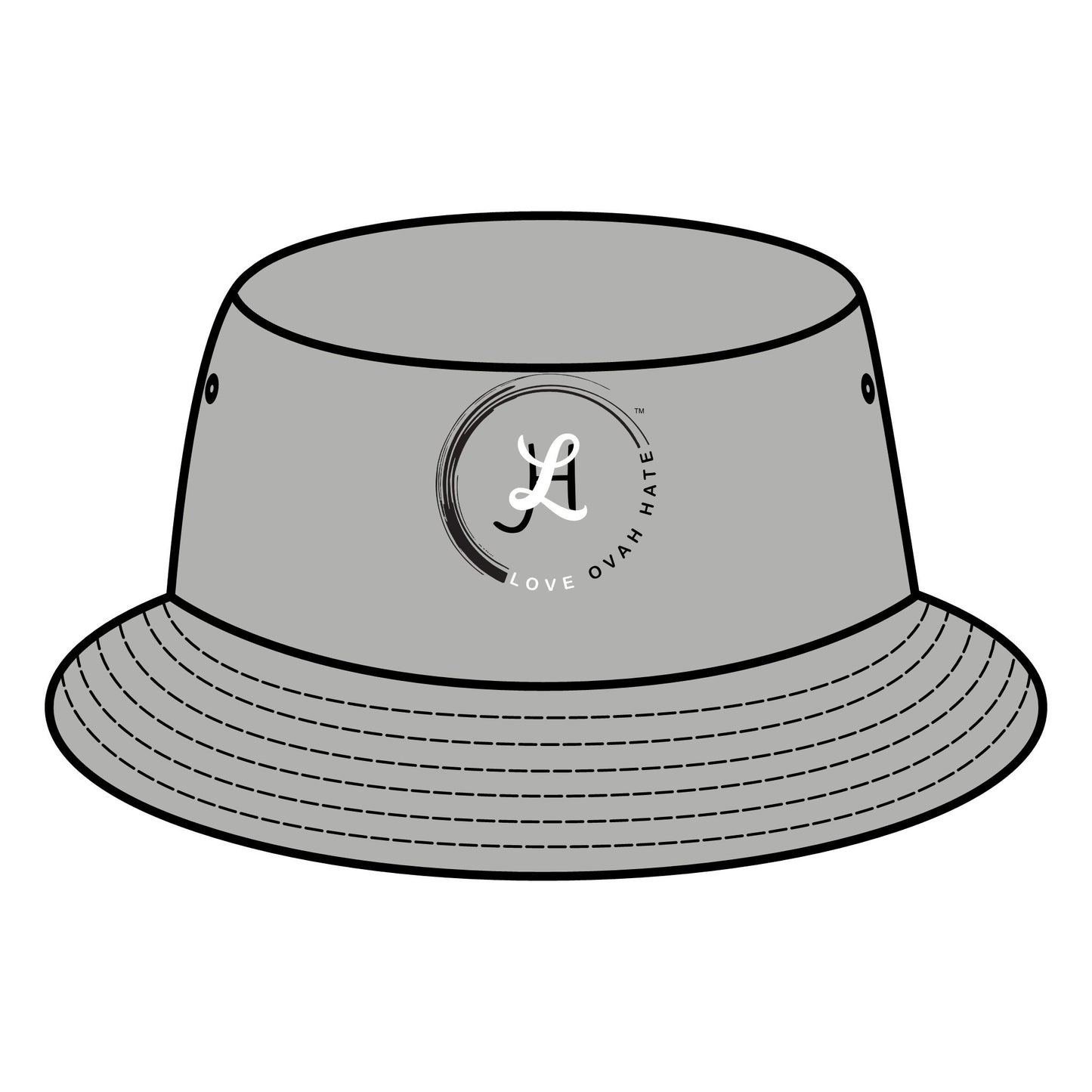 Bucket Hat - Love Ovah Hate Trendy Festival Sun Protection Accessory