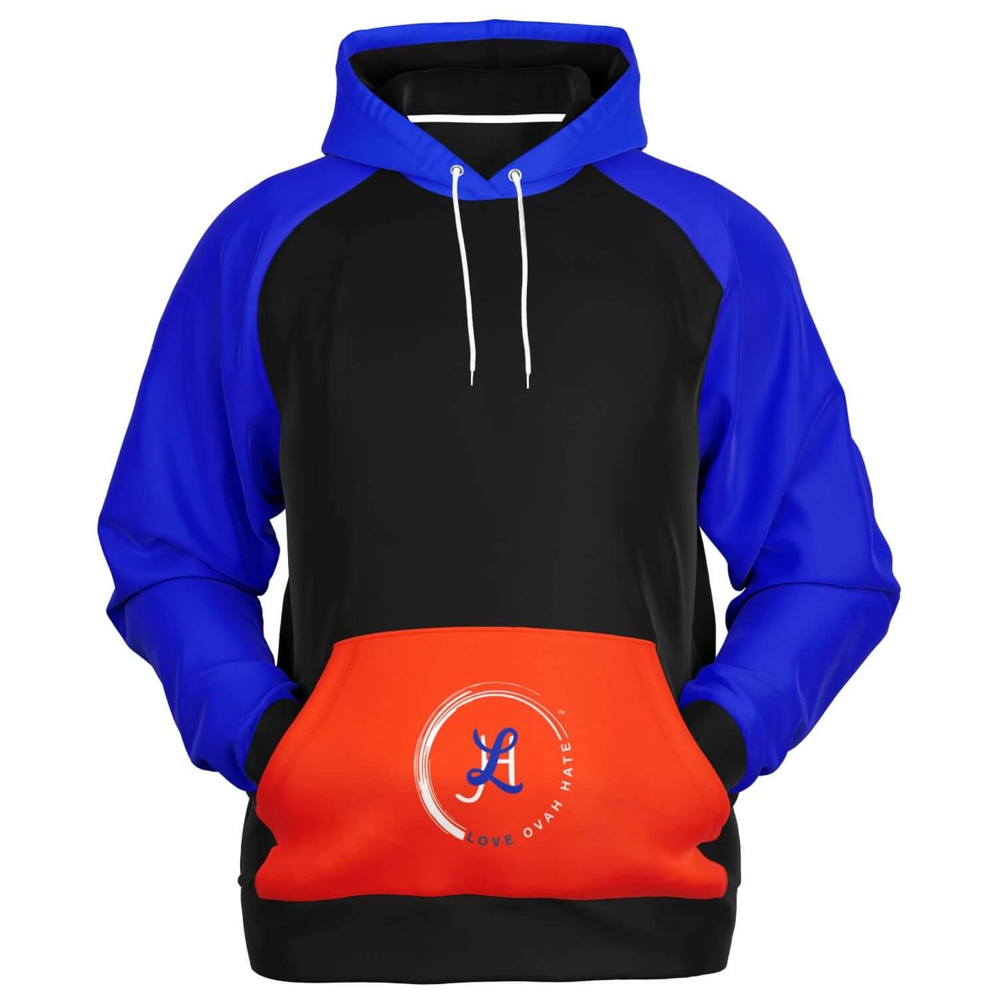 Comfortable and stylish raglan hoodie from L.O.H. with a solid design.