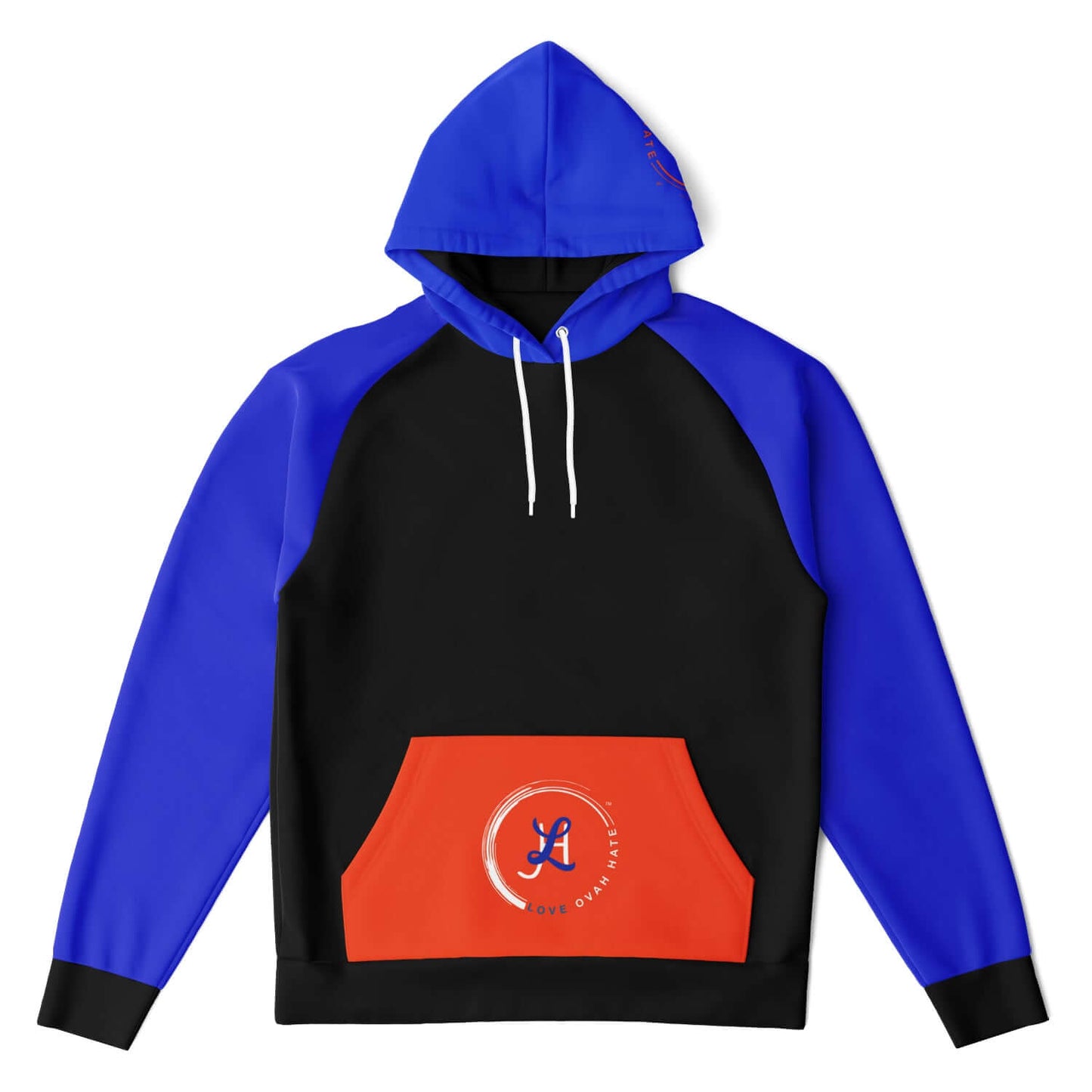 Simple and chic solid raglan hoodie from L.O.H., perfect for everyday wear.