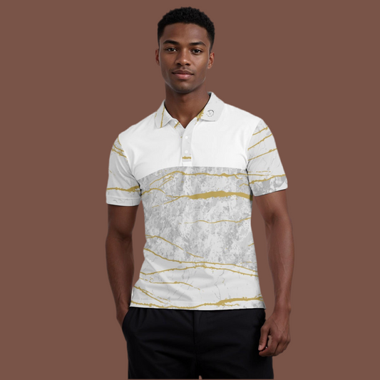 Love Ovah Hate Men's Classic Polo Collar Shirt