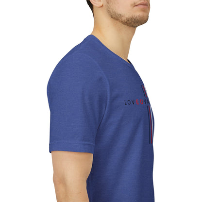 LOVEOVAHHATE Vertical Cross Graphic Tee