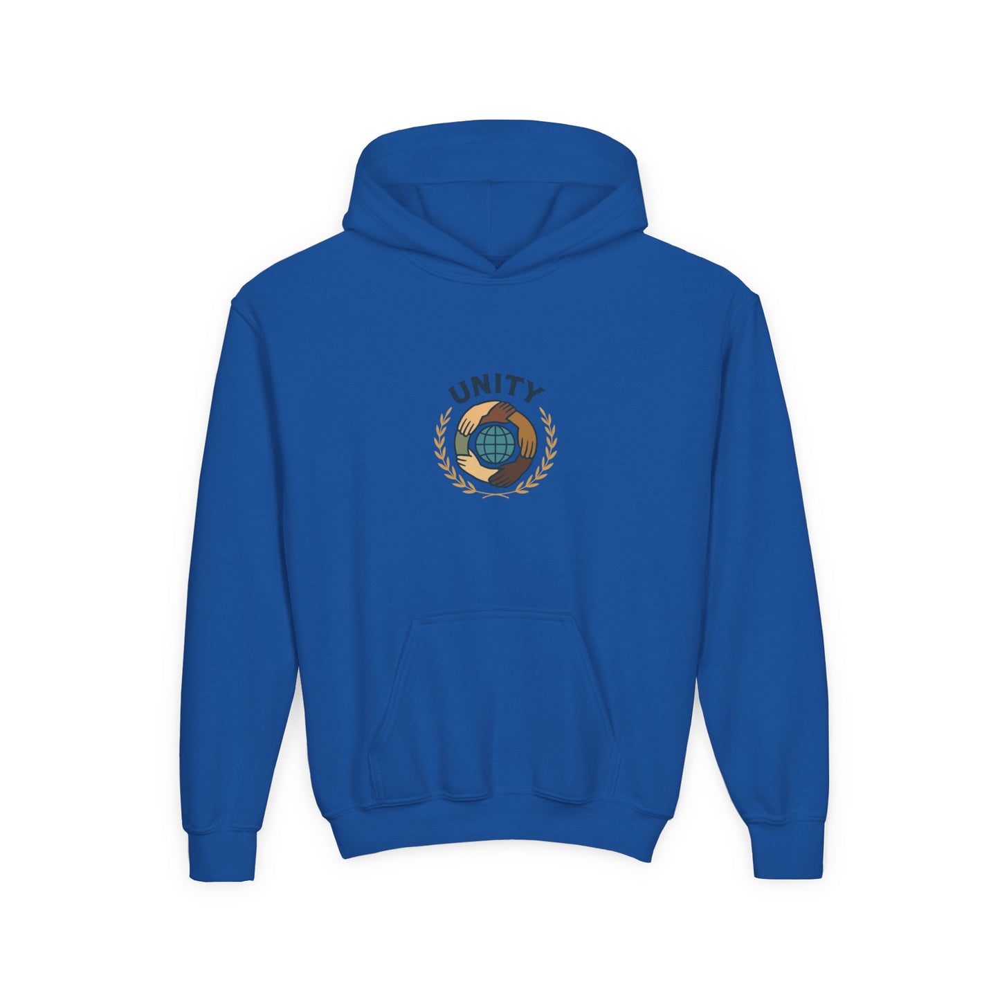 Youth Unity Globe Hoodie — 'Unity' Graphic Youth Hoodie