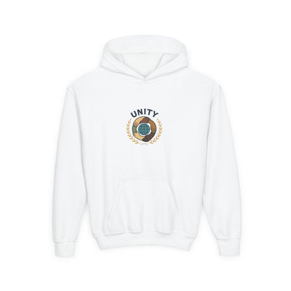 Youth Unity Globe Hoodie — 'Unity' Graphic Youth Hoodie