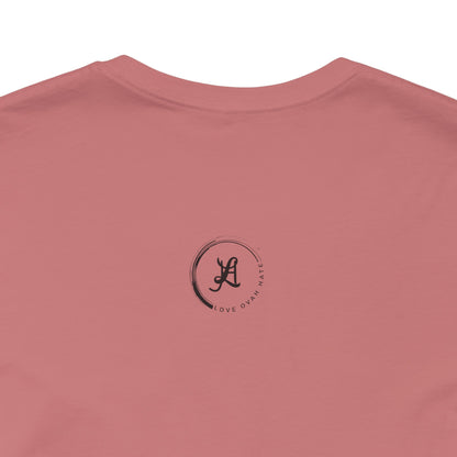 LOVEOVAHHATE Vertical Cross Graphic Tee