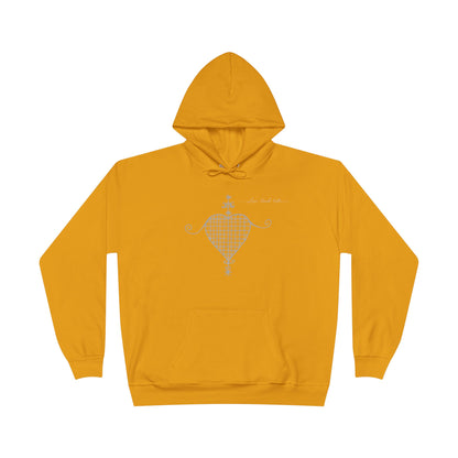 Love Ovah Hate Hoodie — Heart Grid Pullover