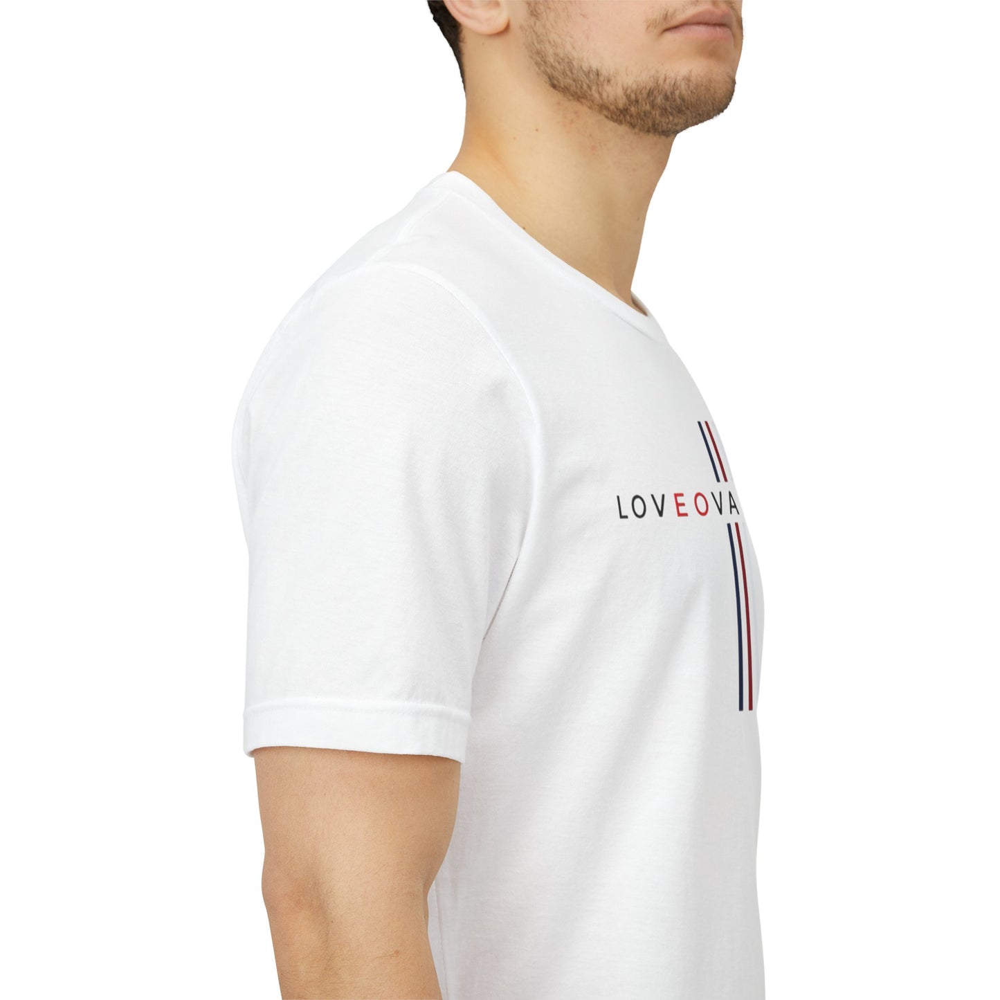 LOVEOVAHHATE Vertical Cross Graphic Tee