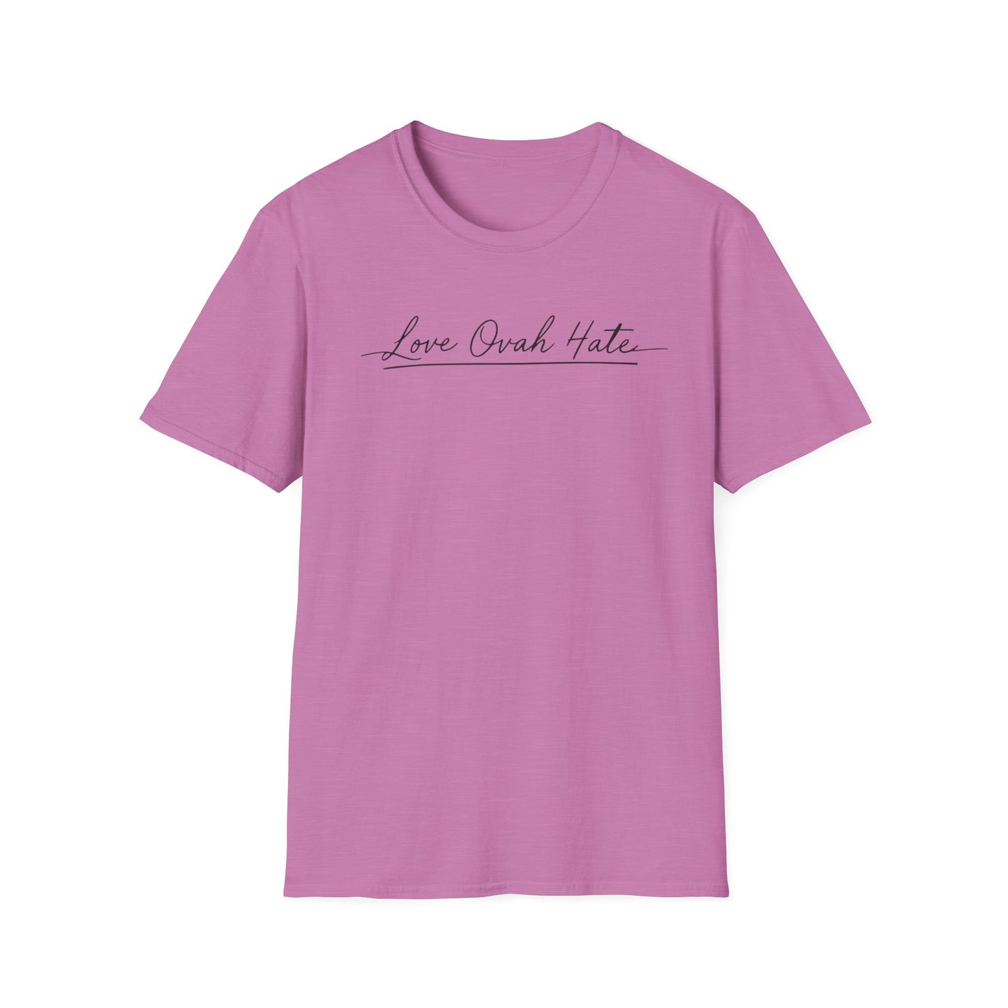 Love Ovah Hate T-Shirt — Handwritten Script Love Tee
