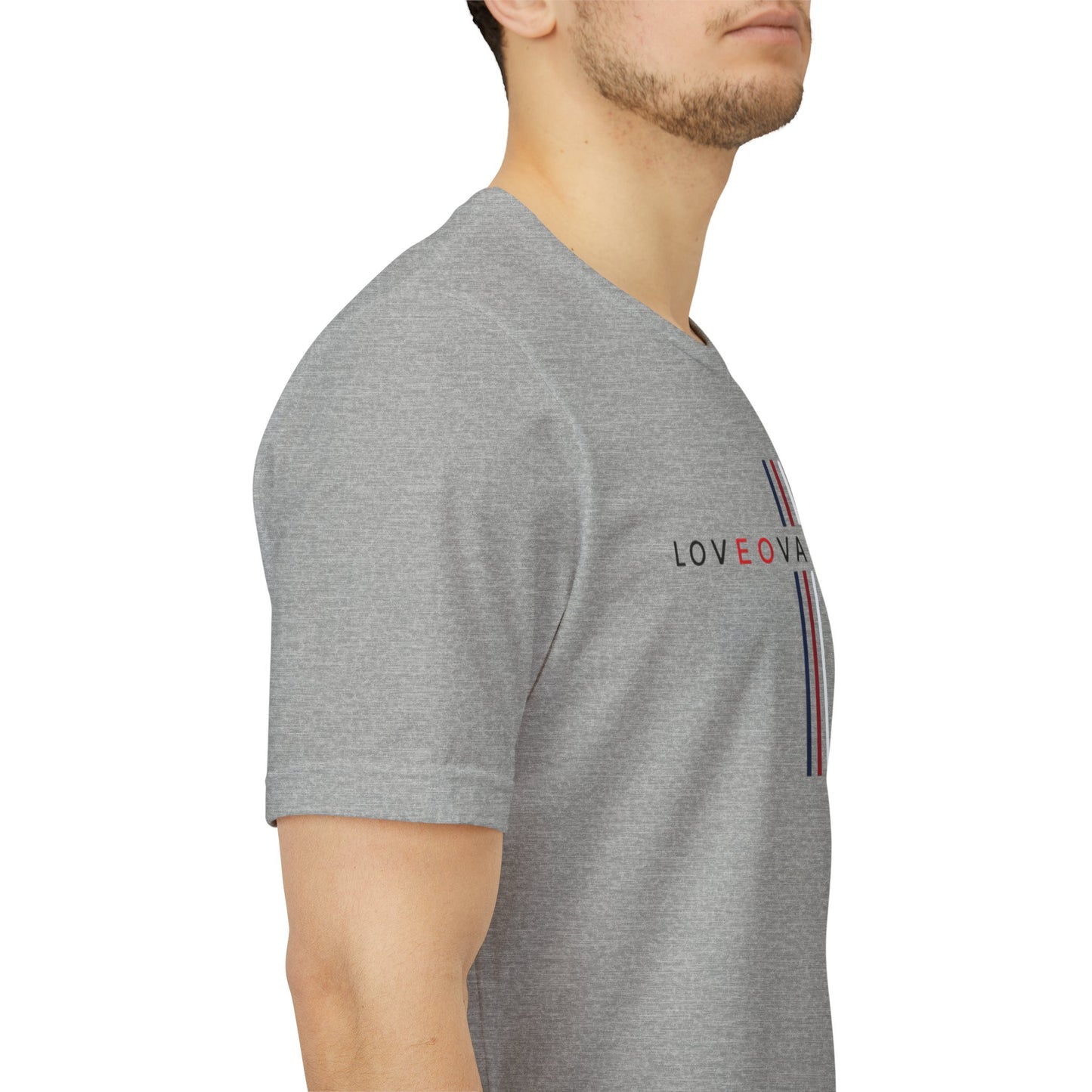LOVEOVAHHATE Vertical Cross Graphic Tee