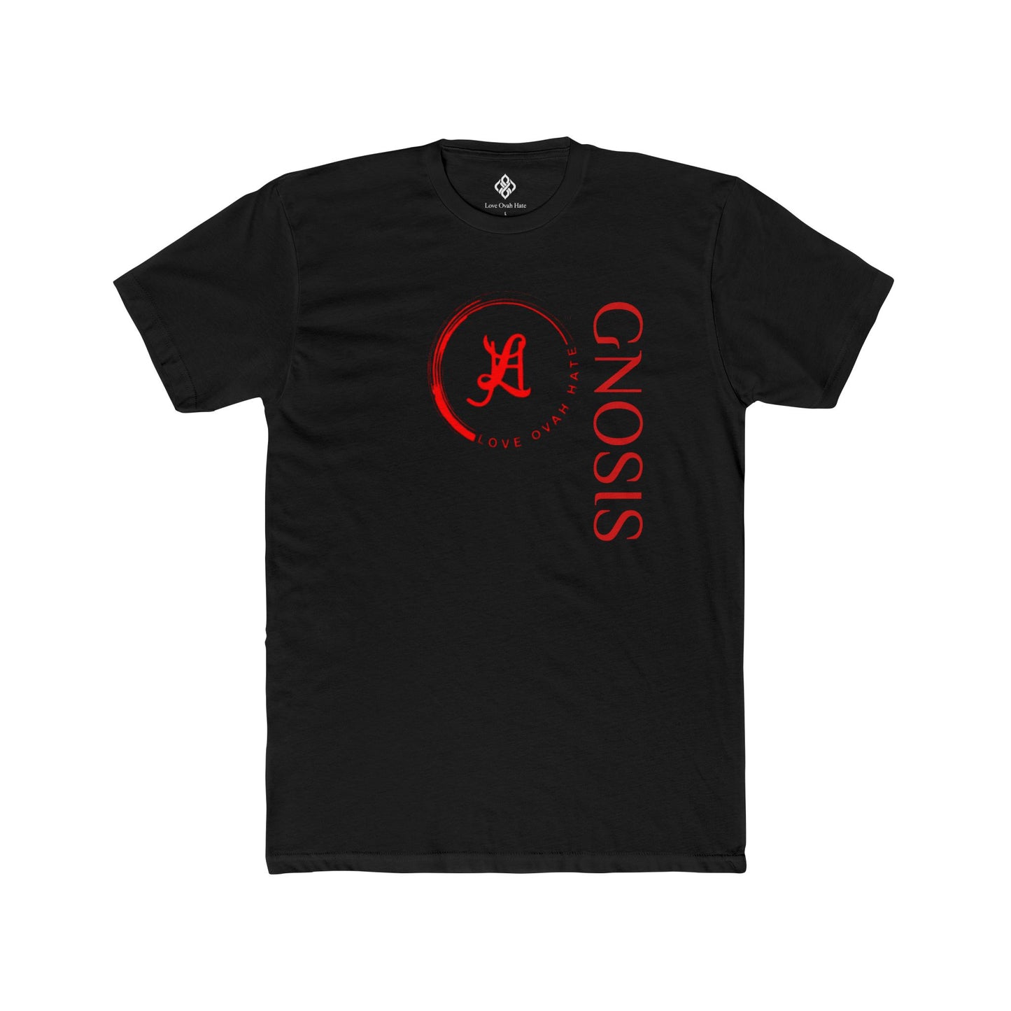 Gnosis Crew Tee — Love Ovah Hate Cotton T‑Shirt