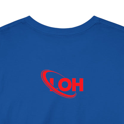 LOVE OVAH HATE— Bold Red & Black Statement Shirt