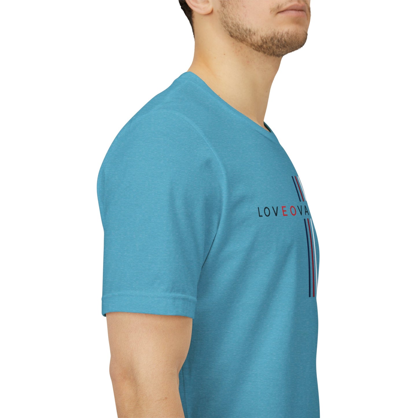 LOVEOVAHHATE Vertical Cross Graphic Tee