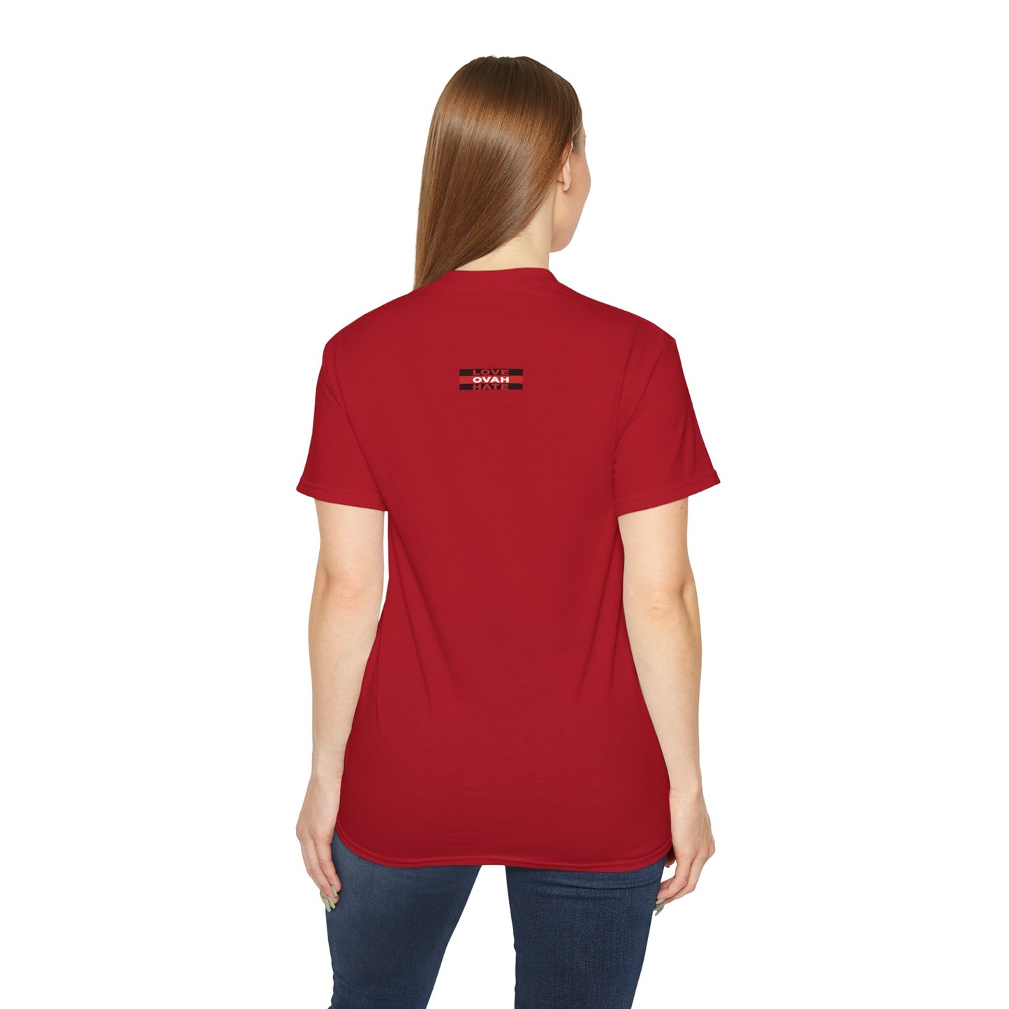 Baumwoll-T-Shirt Qualität Konstruktion gerippter Kragen Unisex Passform 