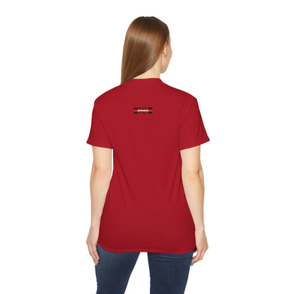 Baumwoll-T-Shirt Qualität Konstruktion gerippter Kragen Unisex Passform 