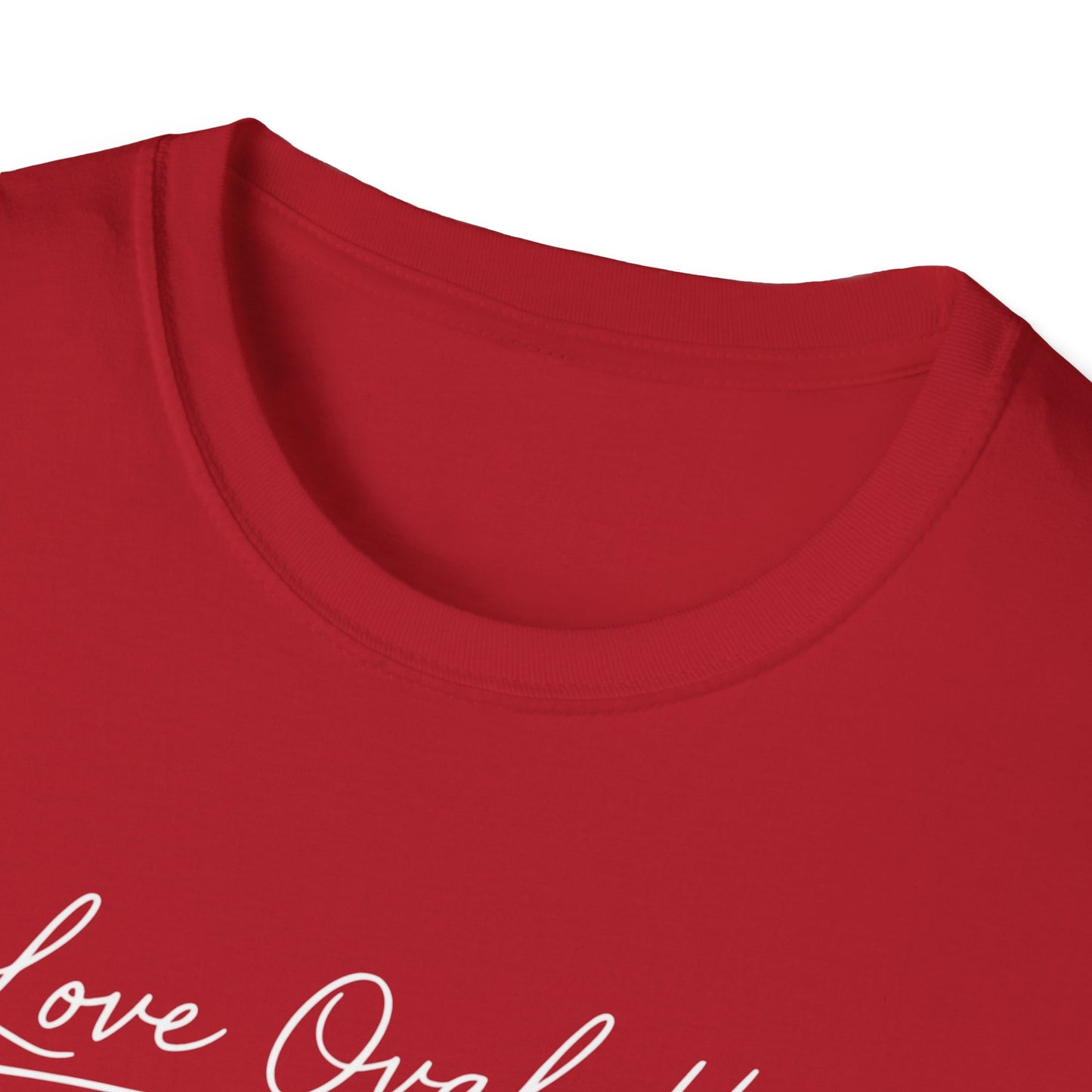 Love Ovah Hate T-Shirt — Handwritten Script Love Tee