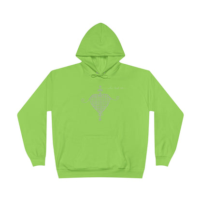 Love Ovah Hate Hoodie — Heart Grid Pullover