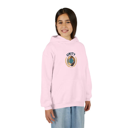 Youth Unity Globe Hoodie — 'Unity' Graphic Youth Hoodie