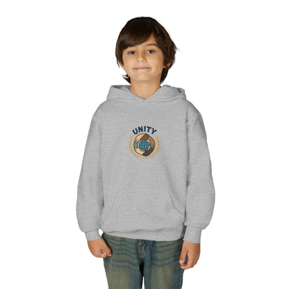 Youth Unity Globe Hoodie — 'Unity' Graphic Youth Hoodie