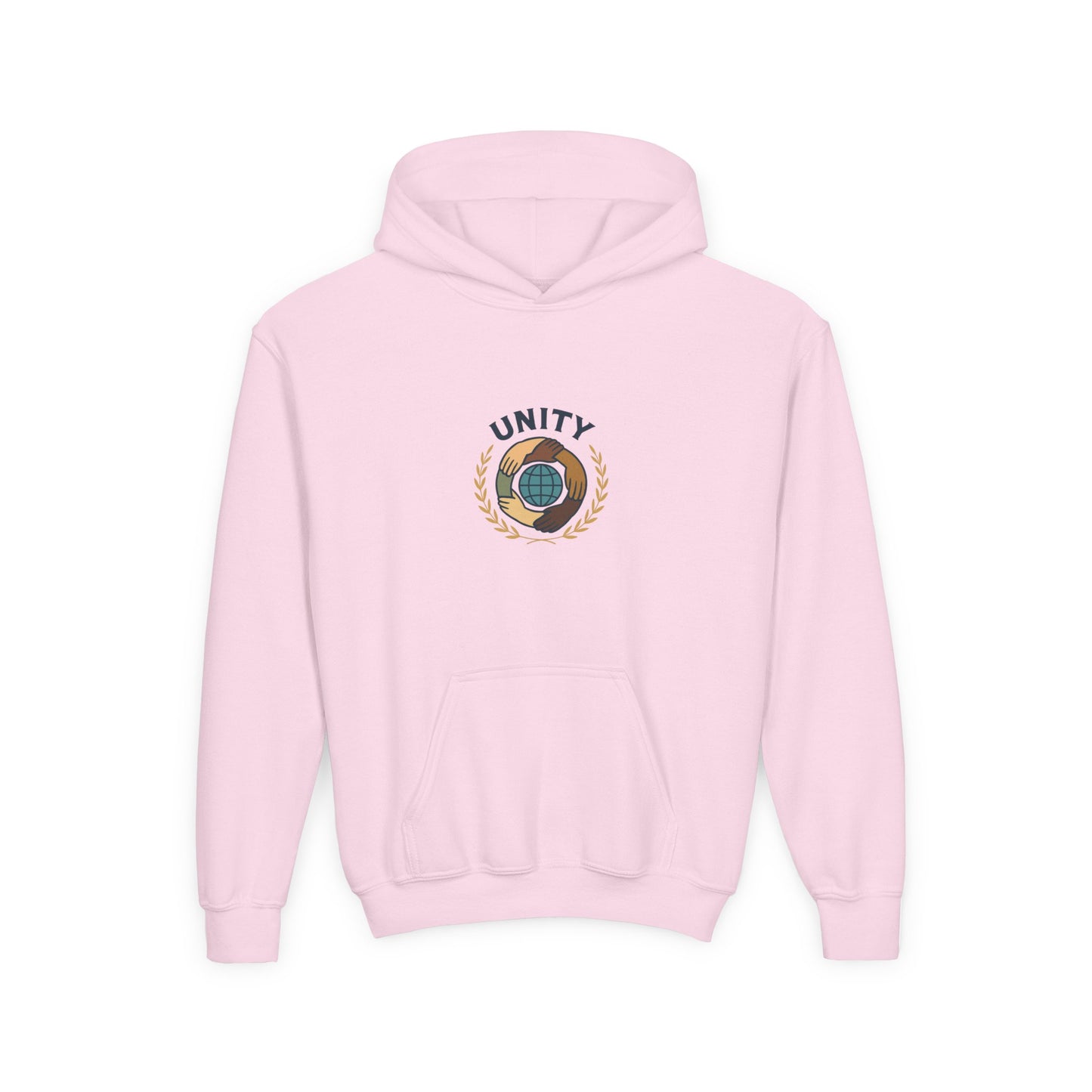 Youth Unity Globe Hoodie — 'Unity' Graphic Youth Hoodie