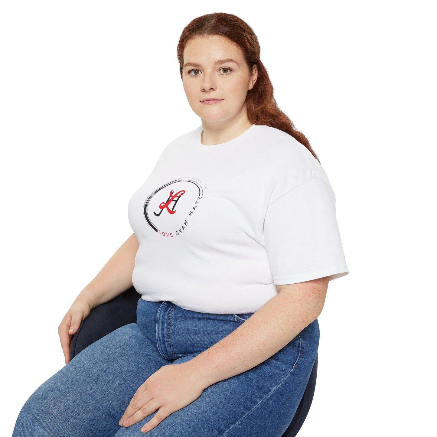 Baumwoll-T-Shirt Qualität Konstruktion gerippter Kragen Unisex Passform 
