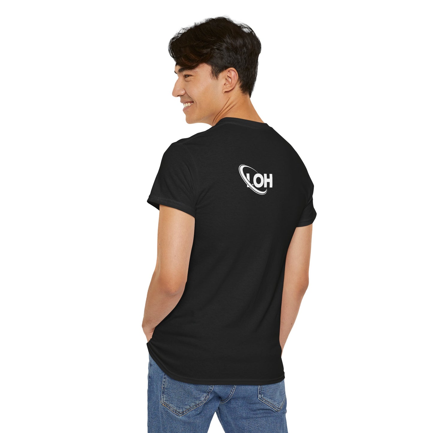 LOVE OVAH HATE— Bold Red & Black Statement Shirt