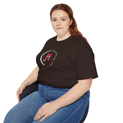 Baumwoll-T-Shirt Qualität Konstruktion gerippter Kragen Unisex Passform 