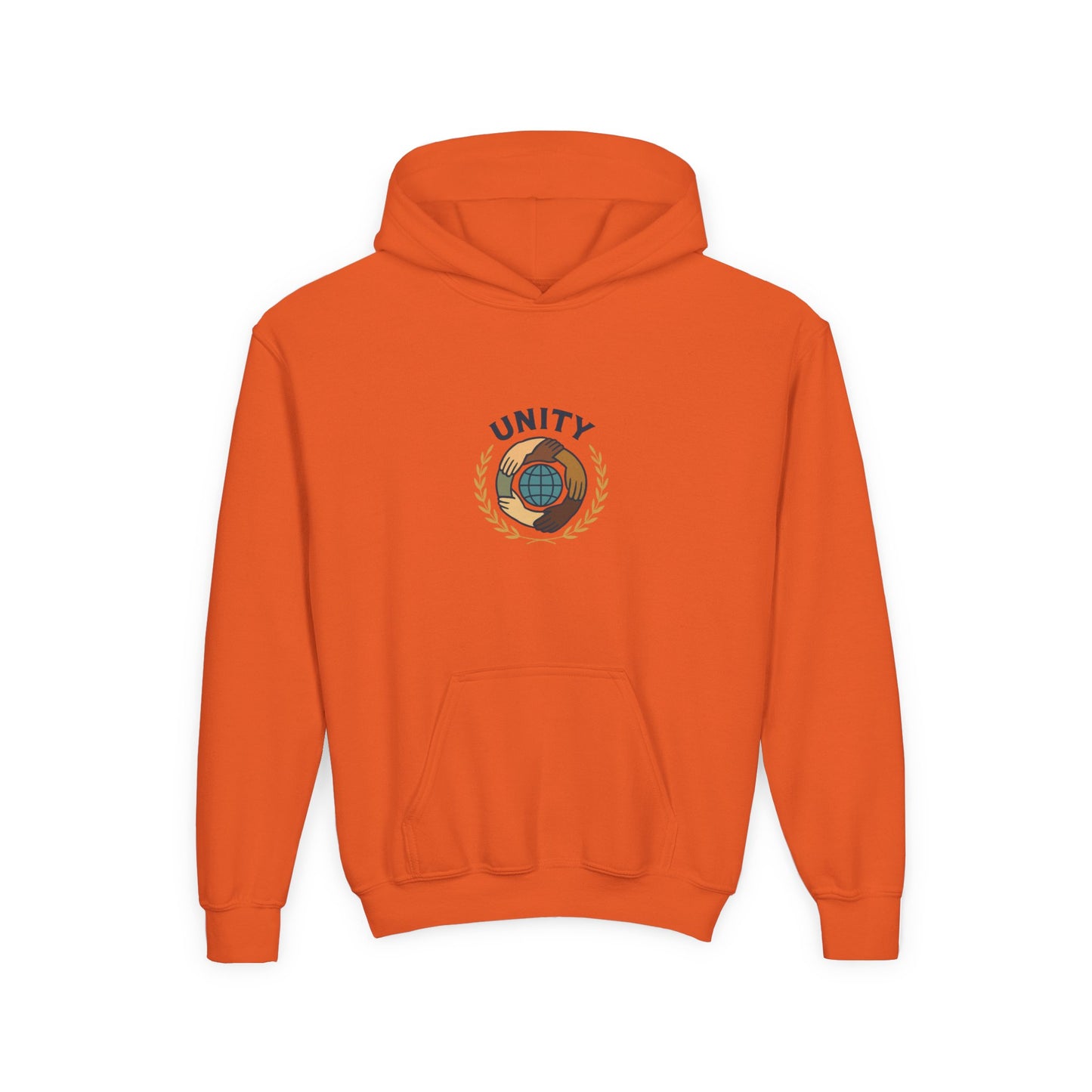 Youth Unity Globe Hoodie — 'Unity' Graphic Youth Hoodie