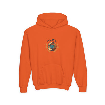Youth Unity Globe Hoodie — 'Unity' Graphic Youth Hoodie