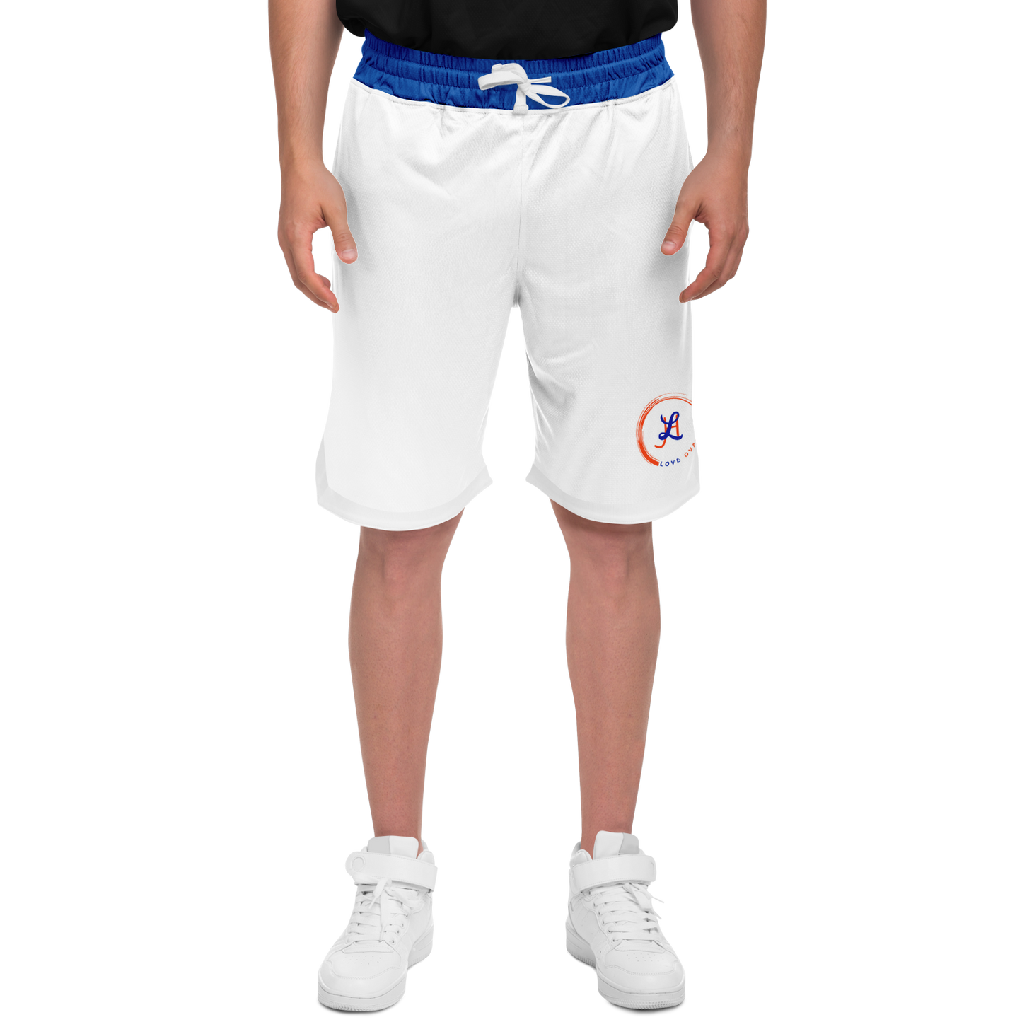 Classic basketball shorts with a ribbed design, perfect for workouts. 