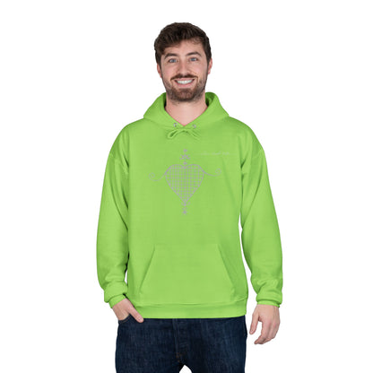 Love Ovah Hate Hoodie — Heart Grid Pullover