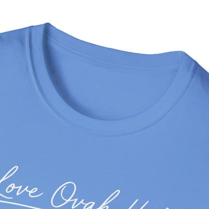 Love Ovah Hate T-Shirt — Handwritten Script Love Tee