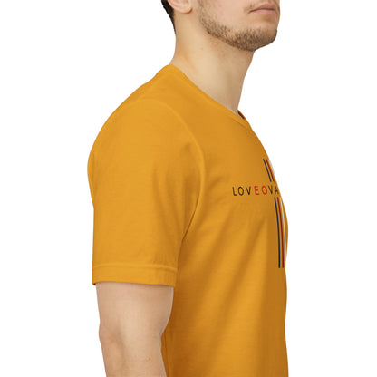 LOVEOVAHHATE Vertical Cross Graphic Tee
