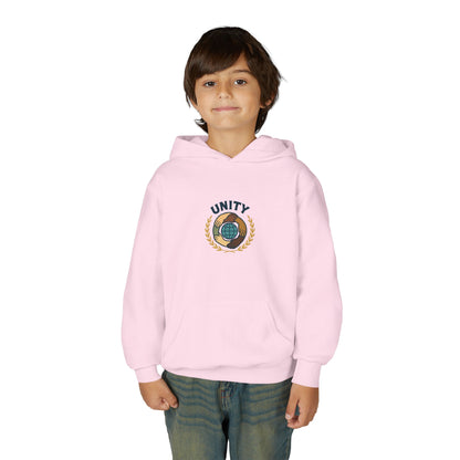 Youth Unity Globe Hoodie — 'Unity' Graphic Youth Hoodie