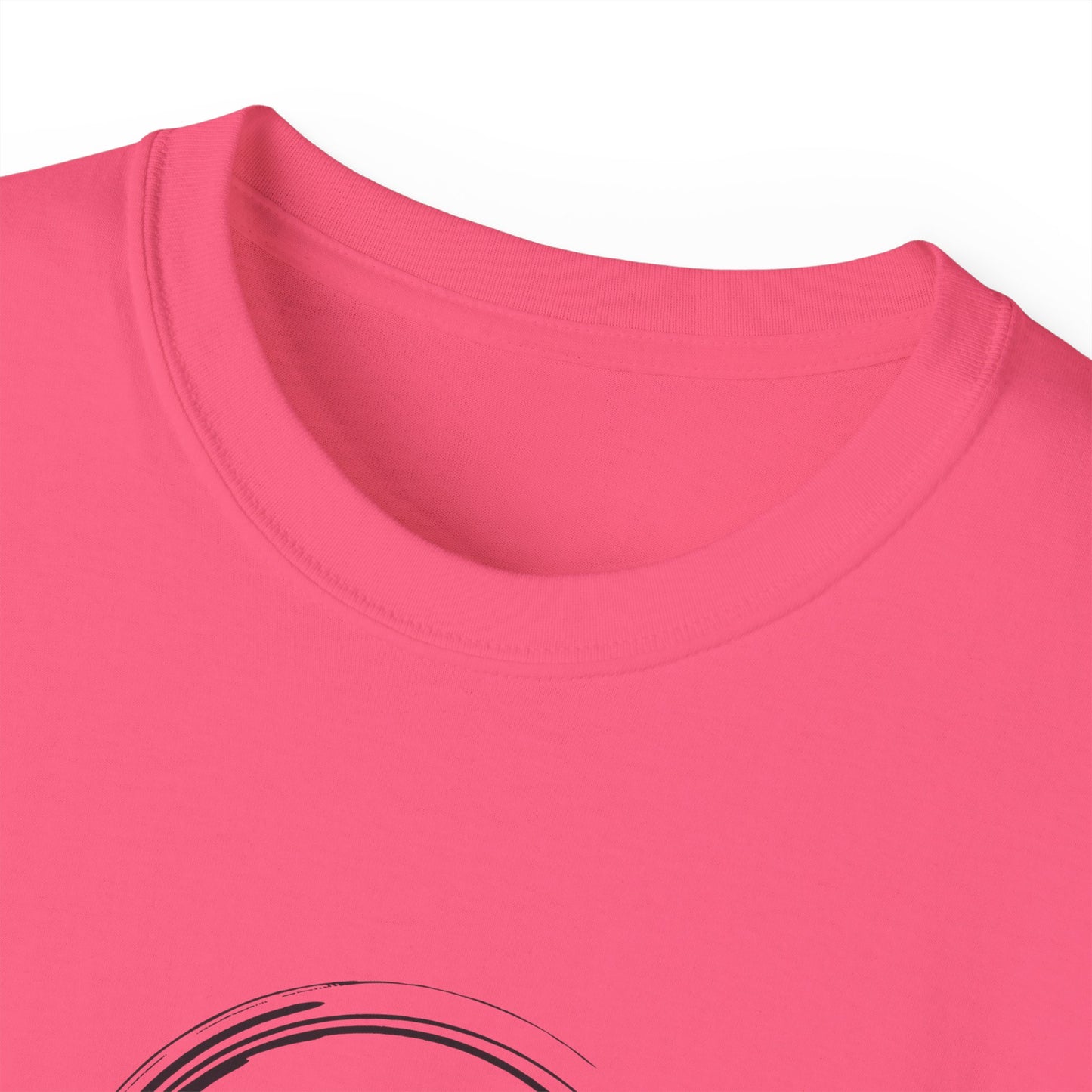 Baumwoll-T-Shirt Qualität Konstruktion gerippter Kragen Unisex Passform 