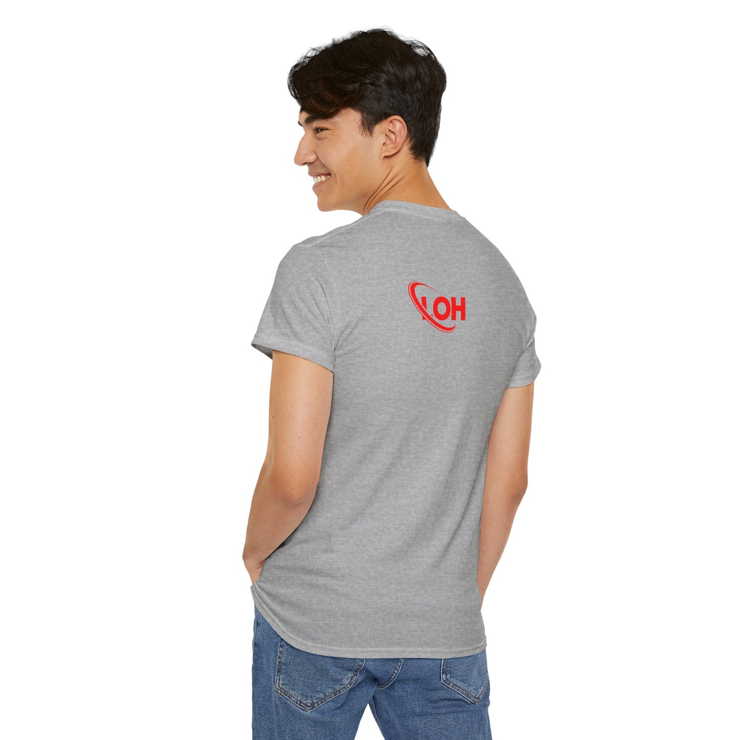 LOVE OVAH HATE— Bold Red & Black Statement Shirt