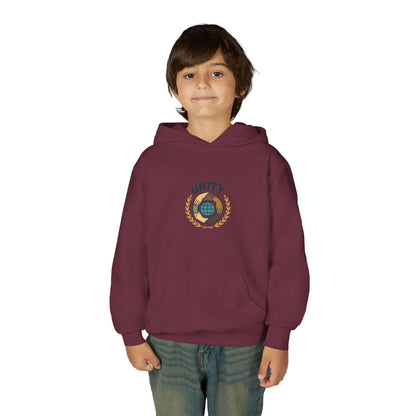 Youth Unity Globe Hoodie — 'Unity' Graphic Youth Hoodie
