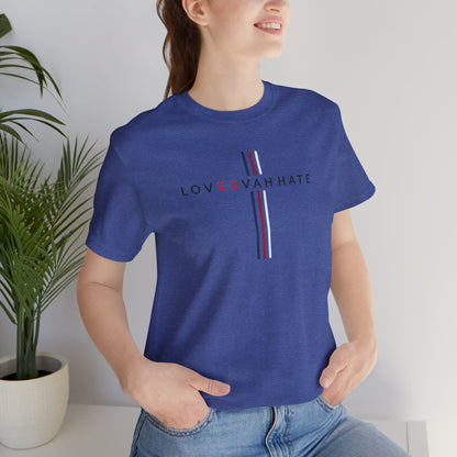 LOVEOVAHHATE Vertical Cross Graphic Tee