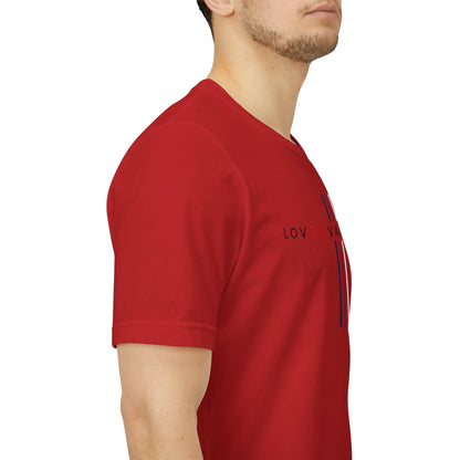 LOVEOVAHHATE Vertical Cross Graphic Tee