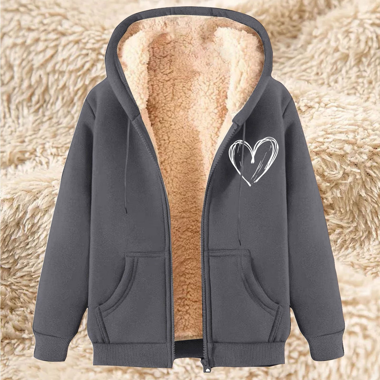 Love Ovah Hate Thermal Jacket with Hood